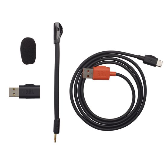 JBL Quantum 350 Wireless - Black - Wireless PC gaming headset with detachable boom mic - Detailshot 4 JBL Quantum 350 Wireless - Black - Wireless PC gaming headset with detachable boom mic - Detailshot 4